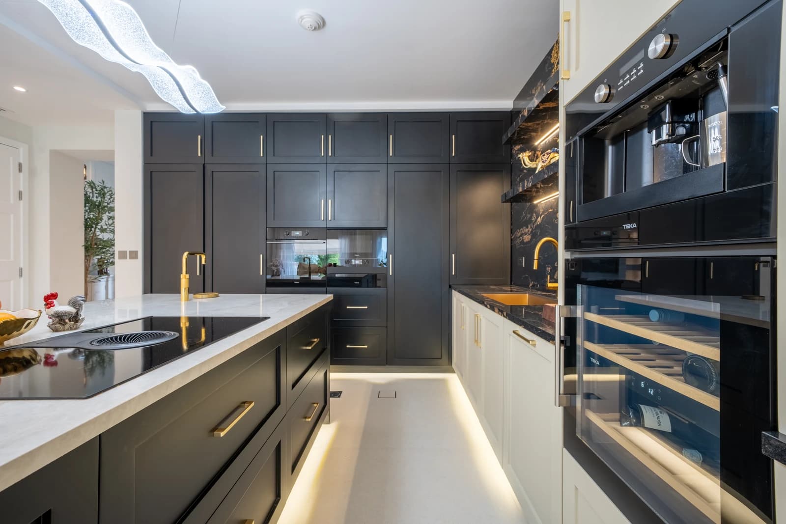Luxury kitchen interior detail by Vigilant Kitchens in Jumeirah Golf Estates